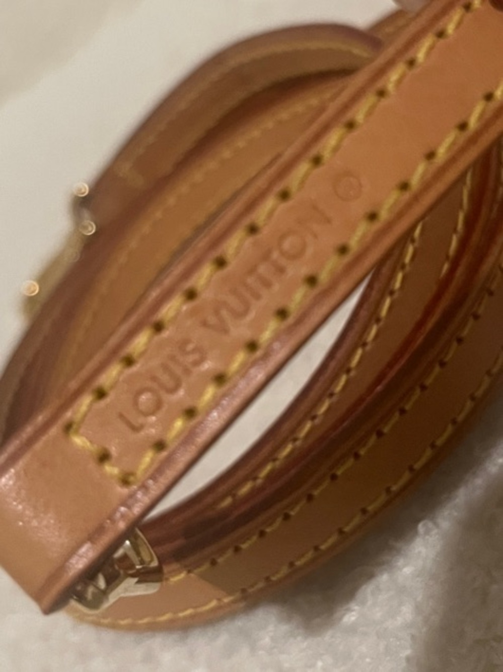 Louis Vuitton Vachetta Leather Bag Strap with Gold Hardware - Picture 2 of 3